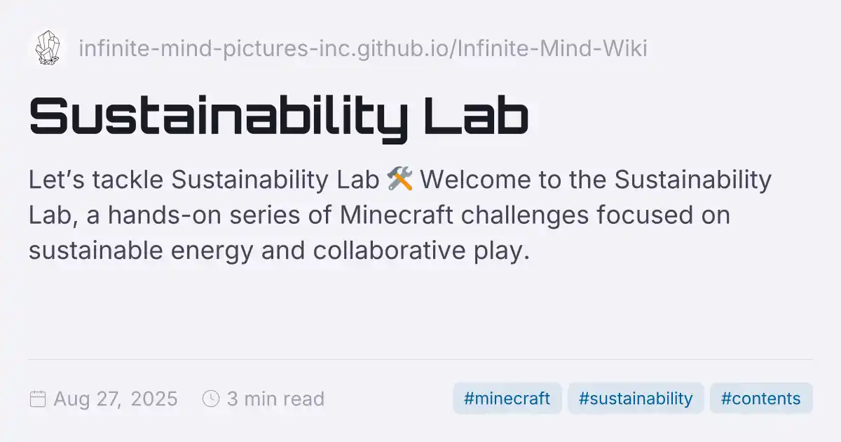 Sustainability Lab